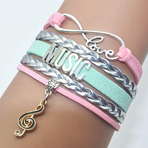 HCChanshi Music Bracelet - Infinity Love Jewelry for Women, Men, Music Fans, Lovers & Teachers2