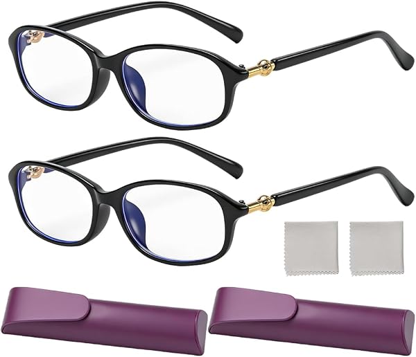 PLLYPE 2pcs Lunettes De Lecture à Zoom Intelligent, Lunette à Zooms Automatique pour homme et femme, Automatiquement Les Lunette à Mise Au Point Claire, Pour La Presbytie - 1