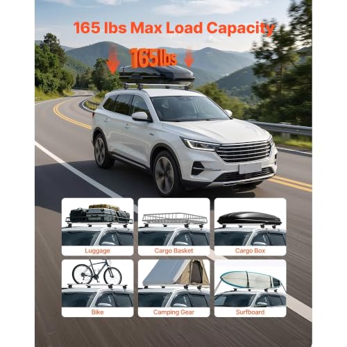 Barras transversales techo coche portaequipajes universal riel empotrado 4