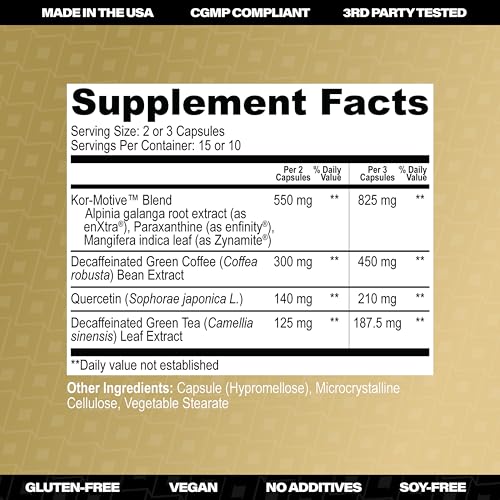 Image of Korrect Energy Paraxanthine Capsules, Caffeine Alternative, 30 Ct | Energy Supplement Supporting Focus, Mental Clarity, Sustained Energy, Caffeine Alternative, Vegan, Gluten Free, Non-GMO