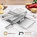 Moongiantgo Biltong Slicer Manual Meat Cutter with Scale - Stainless Steel Cutting Machine Hand Herb Root Slicer for Salami, Ham, Bacon, Vegetables, Deli, Ginseng, Fish (KD0270)