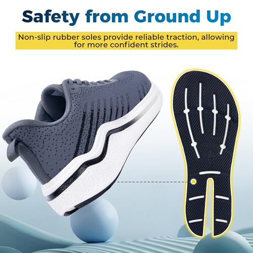 Image of Walking Shoes for Men Arch Support Plantar Fasciitis Shoes Orthotic Tennis Sneakers for Foot Pain Relief