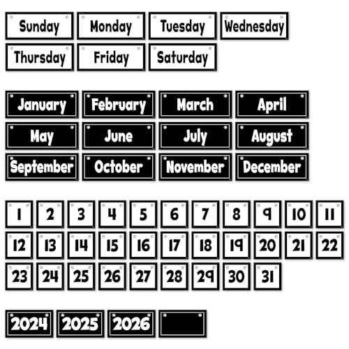 Calendrier à rabat noir et blanc compact pour clarifier votre espace - 3