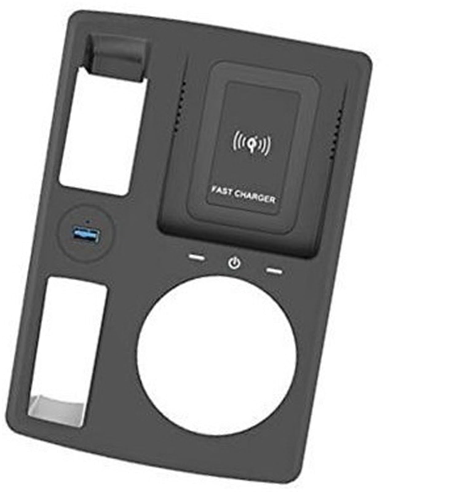 dla, Q3 Q3L 2019-2022 15W Samochodowa ładowarka bezprzewodowa QI do telefonu komórkowego Zapalniczka wewnętrzna USB Modyfikowana płytka ładująca Bezprzewodowa ładowarka samochodowa