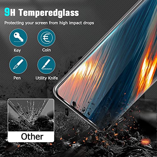 Afsku [2+2 Pack] Galaxy S20 5G Screen Protector, 9H Tempered Glass Scratch Resistant, Ultrasonic Fingerprint Support, 3D Hd Curved,For Samsung Galaxy S20 6.2 Inch Screen Protector #TOP5