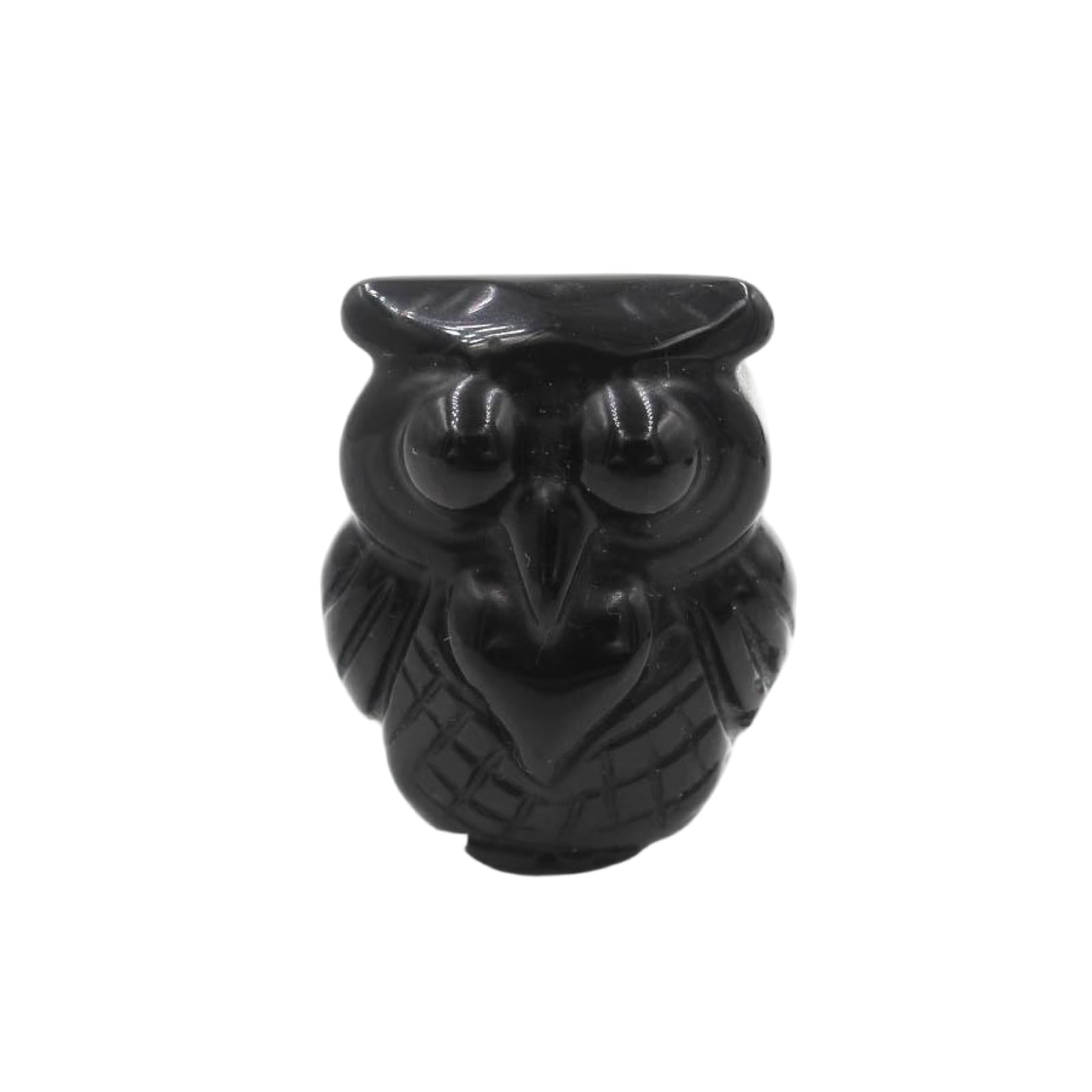 Zicnjodye 1pc Natural Stone Owl Shape Ornament