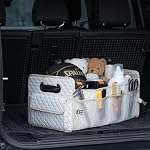 Car Trunk Organizer for SUV, Car Storage Organizer Collapsible Multi Compartment Container Box Adjustable Car Accessories for Women Men, Beige - Image 3