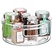 mDesign Deep Plastic Lazy Susan Turntable Food Storage Bin with Handles- Rotating Organizer for Kitchen Pantry, Cabinet, Cupboard, Refrigerator or Freezer - 9