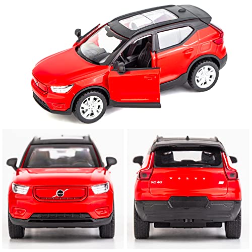 Bdtctk 1/39 Scale Xc40 Diecasting Car Model, Alloy Toy Car For Kids, Pull Back Vehicles For Toddlers Kids Boys Girls Gift Red #TOP2