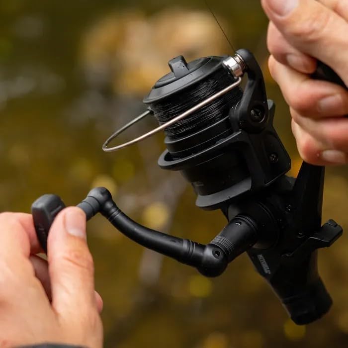 Mitchell Avocet Black Edition Fishing Reel in use