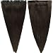 S-noilite® 18" 50g Dark Brown One Piece Clip in 100% Real Remy Human Hair Extensions 5 Clips 18 Inches