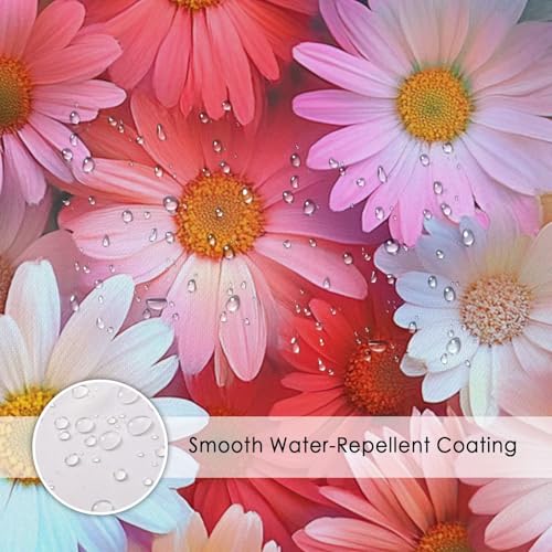 Rideau de douche 90x120cm polyester imperméable lavable Fleur Usine