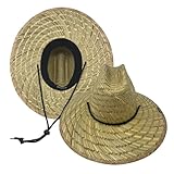 Bosky Hat Co. Sun Shade Straw Hats | River Beach Fishing | UPF 50 (Plain Straw) Multicolor