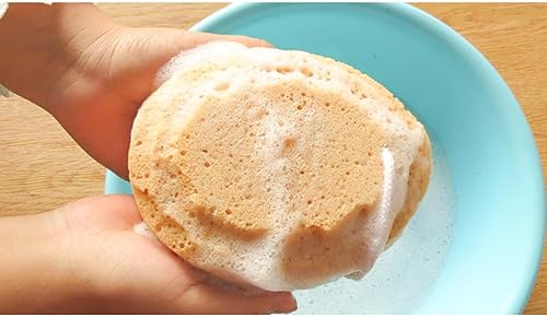 Miniatura 9 de Housoutil Esponjas de baño para ducha, esponja de baño suave para piel sensible, esponja de espuma para baño, esponja para hacer burbujas, esponja