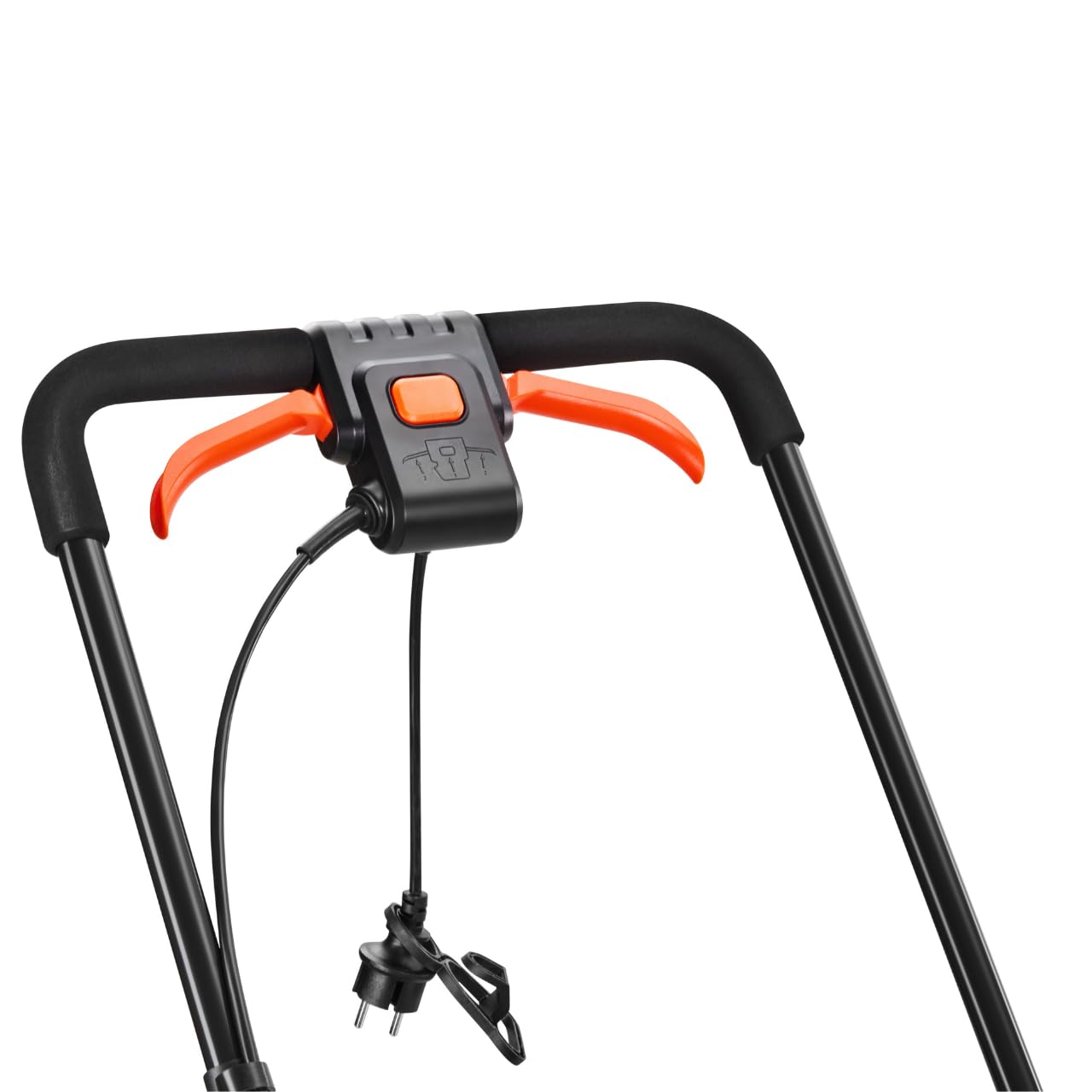 Cortacésped Eléctrico FUXTEC FX-RME43 – Ancho de Corte de 44 cm, Recogedor de 45 L, Altura Ajustable de 25-75 mm, Cortacésped Silencioso, Potente y Eficiente