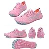 Bravover Unisex Water Shoes for Men Women with Five Toes Design Quick Dry Barefoot Aqua Shoes Ideal for Swim Pool Surf Beach Sea Activities Pink #5