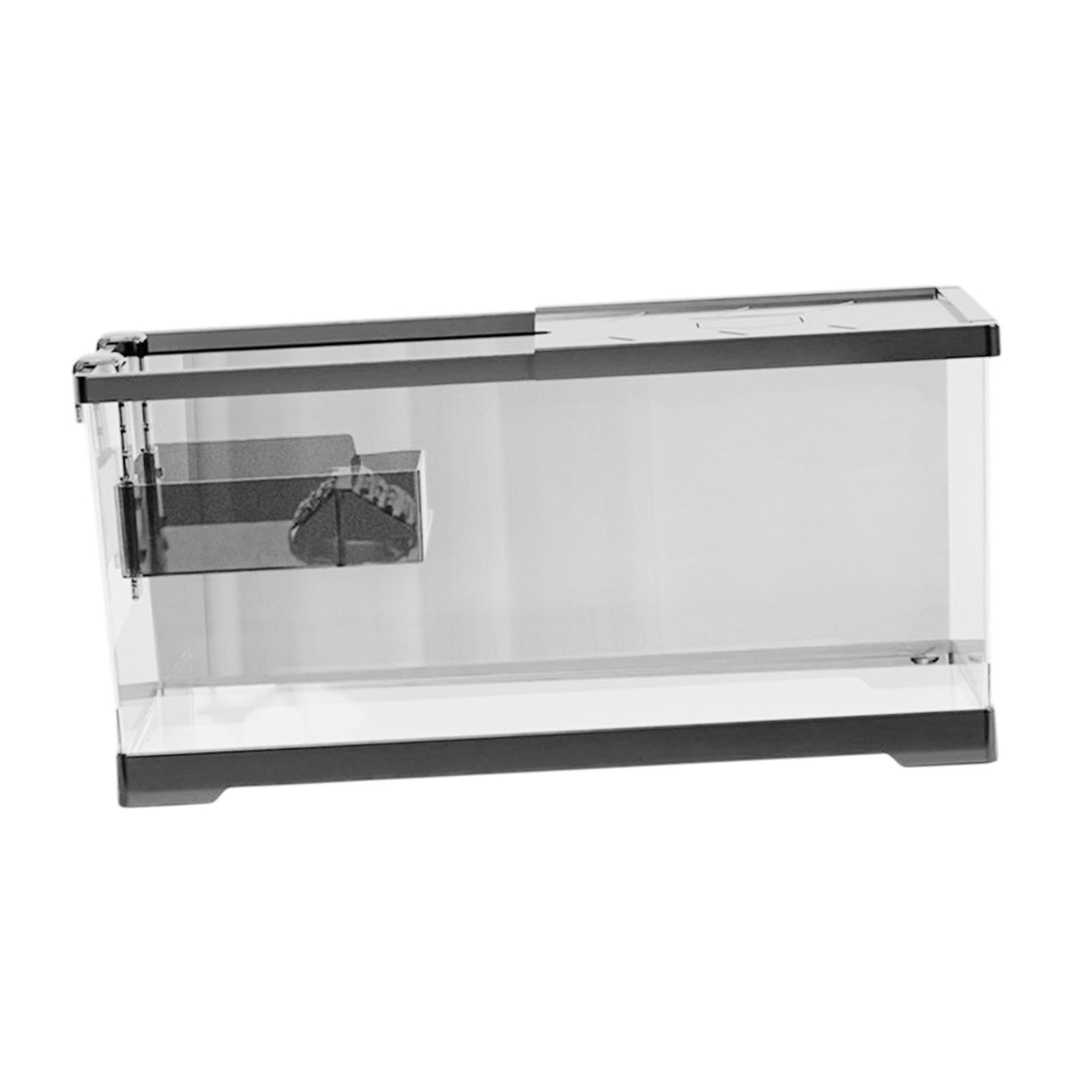 Tanque para Tortugas Reputile Hábitat para Tortugas Kit de Inicio de para Tortugas Terrario de Agua para Descansar, Negro, L W Platform and Lid
