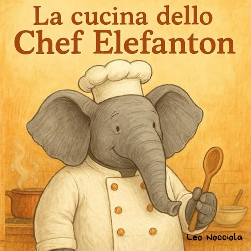 La cucina dello Chef Elefanton: Libro illustrato con elefanti per bambini piccoli, dai 3 anni in su, con caratteri grandi