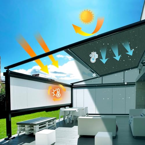 Tissu d'ombrage rectangulaire anti UV avec corde de fixation