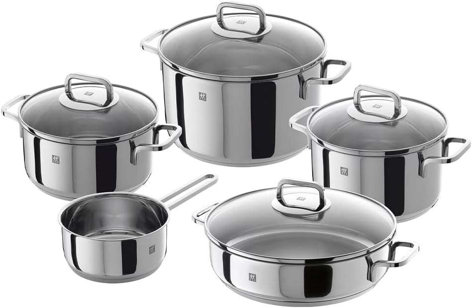 Zwilling Quadro – 5 parçalı set pişirme kabı, gümüş, 58 x 35 x 30 cm