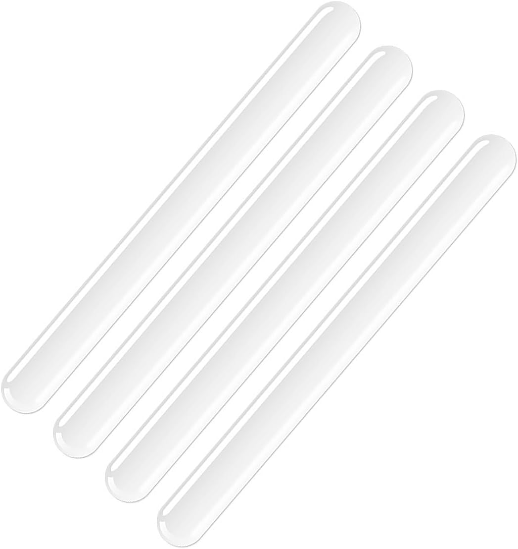 4PCS Universal Anti-Collision Car Door Bumper Strip Side Door Edge Guards Protector Anti-Scratch Car Door Corner Trim (Transparent, 40CM
