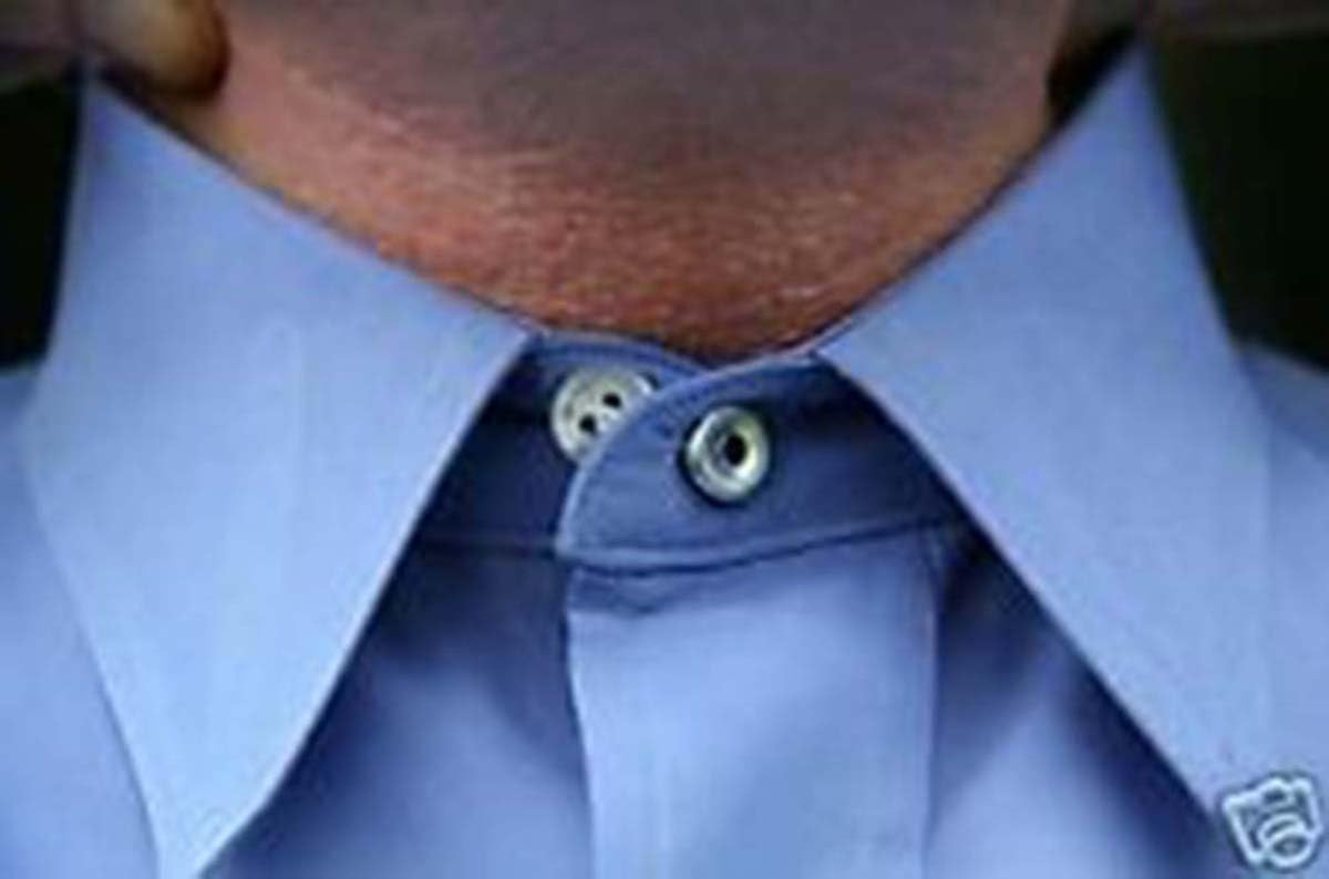 Holding 10 Collar Extenders/Neck Extender/Wonder Button for 1/2 Size Expansion of Men Dress Shirts