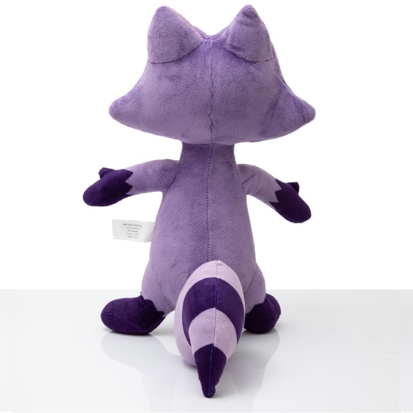 ANGEL STUDIOS | Tuttle Twins Derek Plushie | Soft Stuffed Plush Toy | Bright Purple Raccoon | 13" Stuffed Character - Image 4