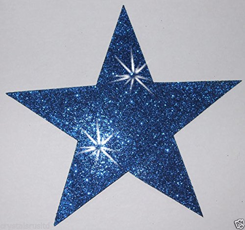 12 adesv a forma d stella, con strass, adesv a caldo, patch d