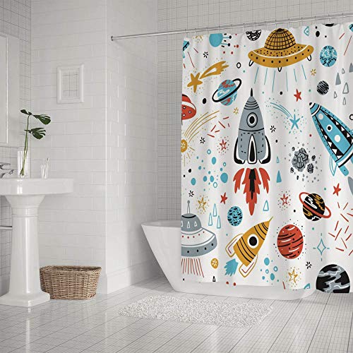 Rideau de douche imprimé pour une salle de bain moderne et propre - 3
