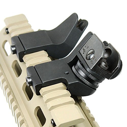 Green Blob Outdoors Tactical (45 Degree Rigid) Front And Rear 45 Degree Rapid Transition Sight Set Buis Backup Offset Iron Sights #TOP1
