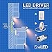 led Driver 24v Power Supply 100w - 120-277V Super Compact Meanwell LED Driver for LED's - Waterproof IP67 Power Supply Low Voltage Transformer - for LED Tape, LED Strip