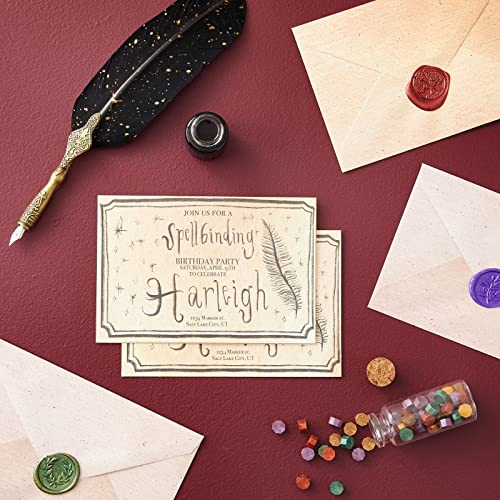 60 Pack Blank Cards and Envelopes 10 x 15 cm, Vintage Stationery for Card Making, Party Invitations, Announcements, Scrapbooking, Blank Inside, 6 Assorted Antique Designs