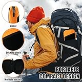 Small EDC Pouch Pocket Organiser Multifunction Small Tools Pouch with 6 Pockets Portable Oxford Cloth Pocket Organizer for Camping Bush Craft Digital Storage Traveling Hiking(Orange) - Image 2