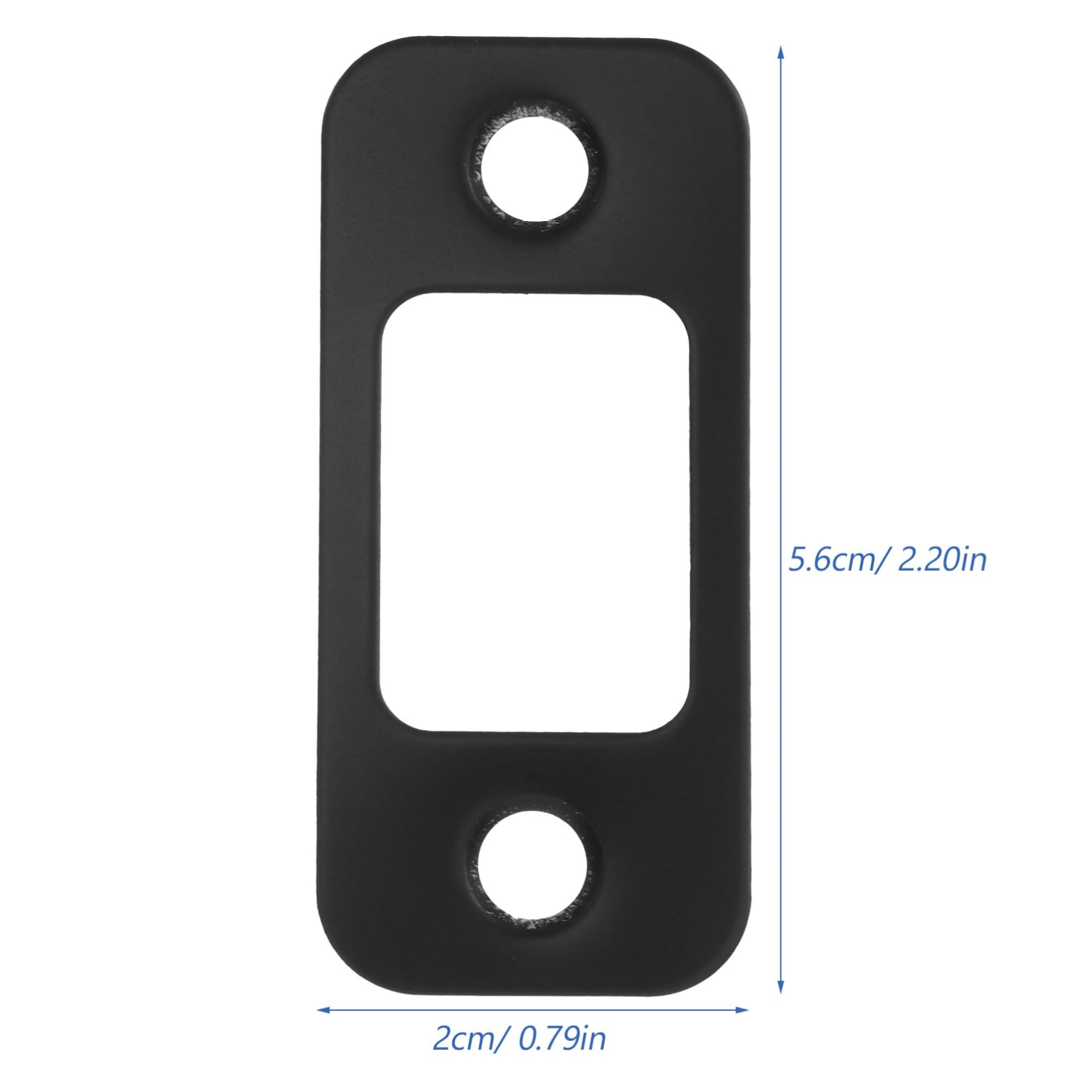 UKCOCO 20pièces Plaques De Gâche De Sécurité Pour Pêne Dormant Lot De Plaque De Couverture Pour Serrure De Porte Accessoires De Renforcement Compatibles Avec Diverses Configurations