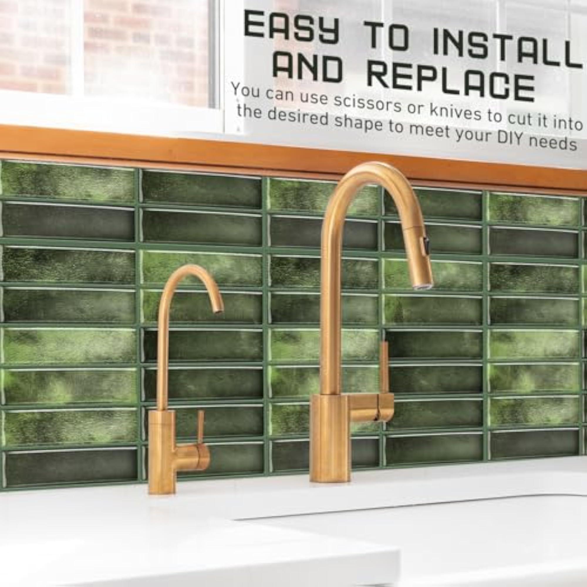 Peel and Stick Tile Backsplash for Kitchen, Easy Install