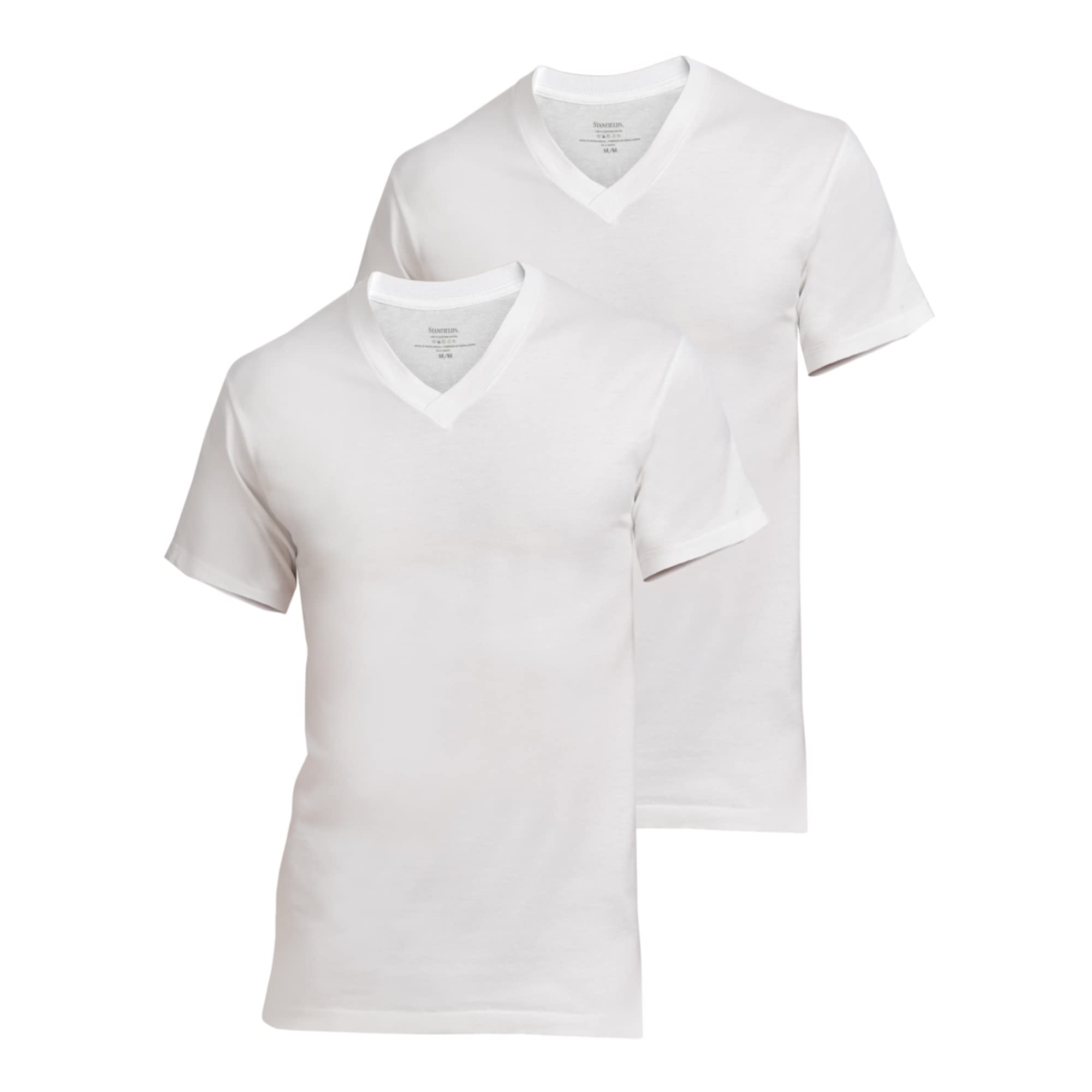 Stanfield'sMen's Cotton Big and Tall Vneck Undershirt (2 Pack)