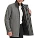 Dockers Men's Wool Melton Two Pocket Full Length Duffle Coat, Light Grey, Small