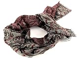 Im angesagten Ethno Style begeistert der ESPRIT Schal alle modebewusste Damen. Das Halstuch ist in einem tollen Muster, mit perfekt aufeinander abgestimmten Farben und zieht damit alle Blicke auf sich. Maße: 70 x 185 cm.
