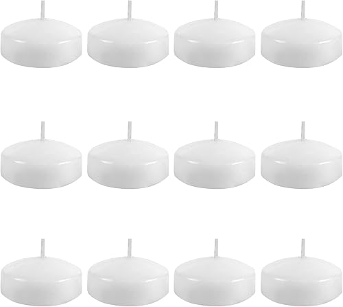 Velas flotantes de 2 pulgadas, 6 horas, de color blanco, sin perfume, sin goteo, velas flotantes para centros de mesa, jarrones cilíndricos, boda,