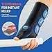 FEATOL Carpal Tunnel Wrist Brace Night Support, Thumb Spica Splint Right Hand for De Quervains Tenosynovitis, Tendonitis, Wrist Brace With Thumb Support-Medium/Large-Women & Men, Black