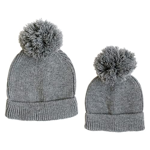 Knit Beanie with Pom Pom for Kids and Baby2