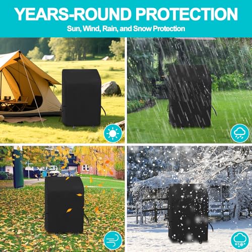 Mineup Grill Abdeckhaube, 82 * 66 * 110CM Grillabdeckung Wetterfest, 420D Oxford Gasgrill Abdeckplane, Grill Barbecue Abdeckung, UV-Schutz Grillabdeckung Schutzhülle