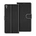 Produktbild COODIO Handyhülle für Sony Xperia XA Handy Hülle, Sony Xperia XA Hülle Leder Handytasche für Sony Xperia XA Klapphülle Tasche, Schwarz