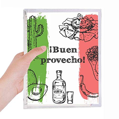 Carnet de notes Mexico à spirales un cadeau idéal aux motifs de la cuisine du monde