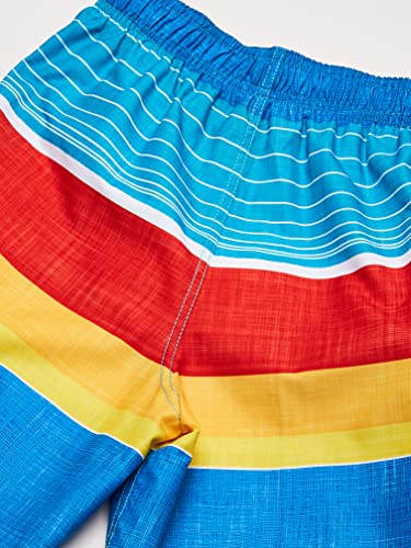 Image of Kanu Surf Boys' Victor Stripe Quick Dry Beach Board Shorts Swim Trunk