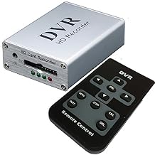 Car Security Mini DVR Support 32G SD Card HD Camera Video Recorder for FPV and Vehicle D1 MPEG-4 Video 1 CH Silver