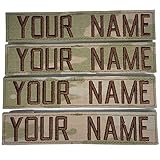Multicam OCP Custom Name and Air Force Tape with Hook Fastener 4 Piece Set