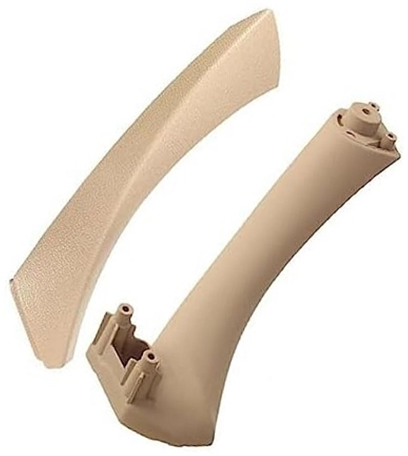 Demulax Black Right Beige Car Handle Garnish Car Inner Interior Door Handle Front Panel Pull Trim Cover Auto Internal Accessories, For E90 E91, For Bmw 3(Black Right Beige)