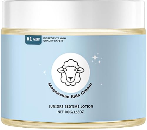 Loción de magnesio para niños, crema de magnesio para el sueño y la relajación de los niños, apoya la relajación y el sueño reparador, para niños