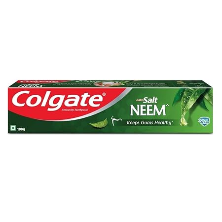 Colgate Active Salt Neem Toothpaste, Germ Fighting Toothpaste for Healthy, Tight Gums,Oral care, 100g